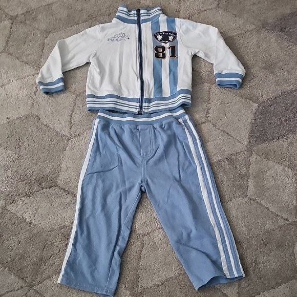 Guess Striped Jacket With Matching Pants - Picture 1 of 4